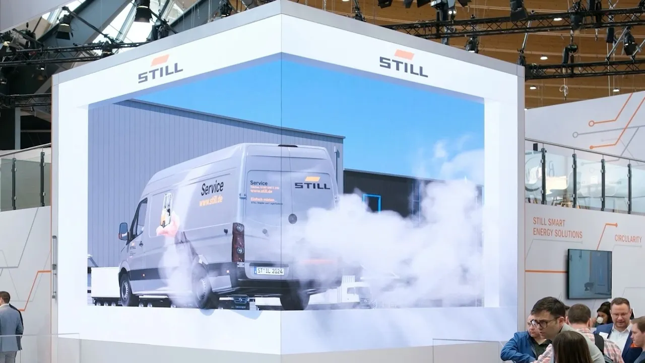 STILL Logimat 2025 3D Billboard Videoanimationen